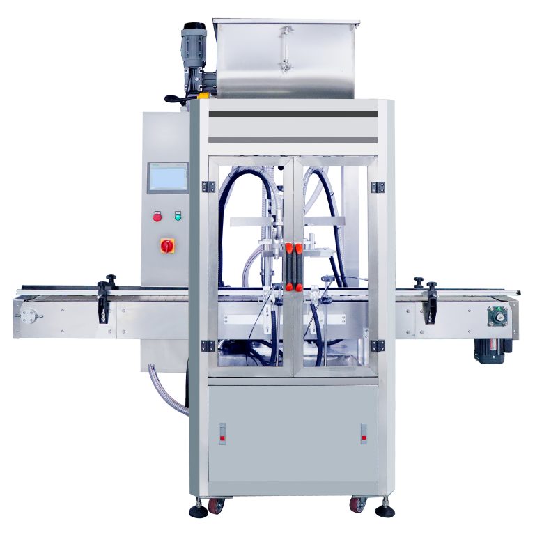 Fully automatic double head gear pump liquid filling machine