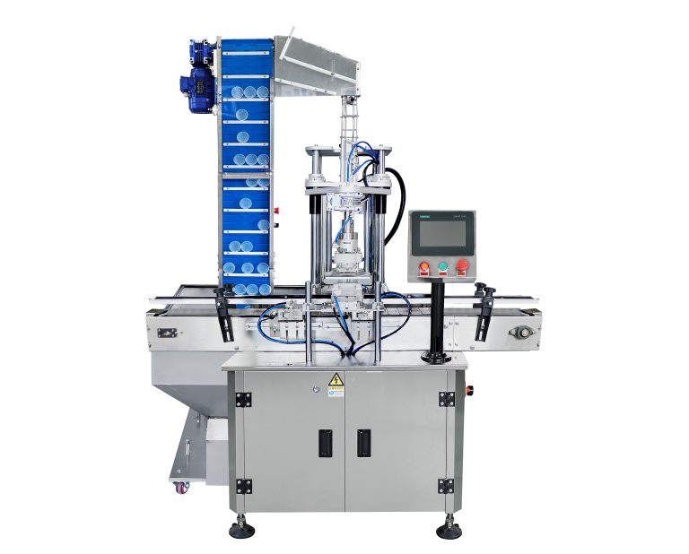 Automatic jam plastic container screw capping machine