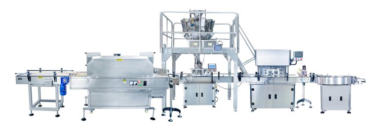 Pellet Nuts Product Weighing Filling Seaming machine Line